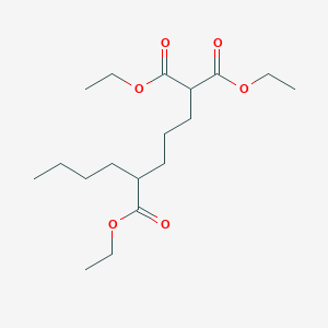 molecular formula C18H32O6 B14438829 Triethyl nonane-1,1,5-tricarboxylate CAS No. 79333-27-0