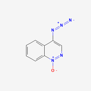 molecular formula C8H5N5O B14438849 Cinnoline, 4-azido-, 1-oxide CAS No. 74227-75-1