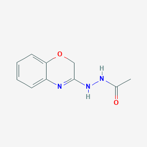 molecular formula C10H11N3O2 B14438855 Acetic acid, 2-(2H-1,4-benzoxazin-3-yl)hydrazide CAS No. 78959-27-0