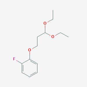 molecular formula C13H19FO3 B1443888 1-(3,3-Diethoxypropoxy)-2-fluorobenzene CAS No. 1394040-87-9