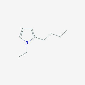 molecular formula C10H17N B14438886 2-Butyl-1-ethyl-1H-pyrrole CAS No. 76286-44-7