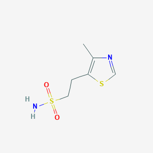 molecular formula C6H10N2O2S2 B1443891 2-(4-Methyl-1,3-thiazol-5-yl)ethane-1-sulfonamide CAS No. 1344280-80-3