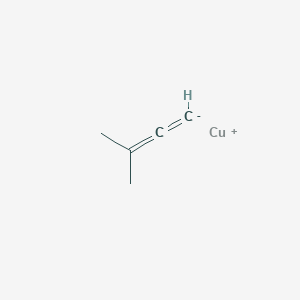 molecular formula C5H7Cu B14438936 Copper(1+) 3-methylbuta-1,2-dien-1-ide CAS No. 79754-99-7