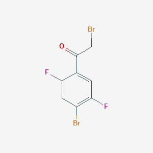 molecular formula C8H4Br2F2O B1443894 4'-Bromo-2',5'-difluorophenacyl bromide CAS No. 1341495-96-2