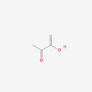 molecular formula C4H6O2 B14439018 3-Hydroxybut-3-en-2-one CAS No. 73623-81-1