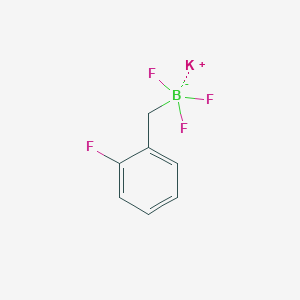 molecular formula C7H6BF4K B1443902 Potassium trifluoro[(2-fluorophenyl)methyl]boranuide CAS No. 1246073-48-2
