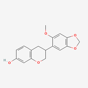 molecular formula C17H16O5 B14439024 Astraciceran CAS No. 77026-91-6