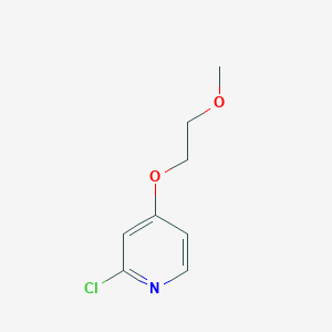 molecular formula C8H10ClNO2 B1443903 2-Chloro-4-(2-methoxyethoxy)pyridine CAS No. 1067914-32-2