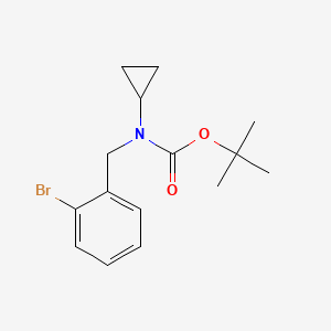molecular formula C15H20BrNO2 B1443904 tert-butyl N-[(2-bromophenyl)methyl]-N-cyclopropylcarbamate CAS No. 1479115-02-0