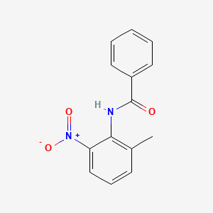 molecular formula C14H12N2O3 B14439058 Benzamide, N-(2-methyl-6-nitrophenyl)- CAS No. 73902-63-3