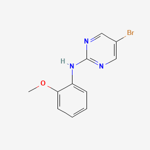 molecular formula C11H10BrN3O B1443906 5-bromo-N-(2-methoxyphenyl)pyrimidin-2-amine CAS No. 1410670-75-5