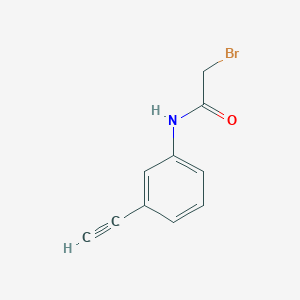 molecular formula C10H8BrNO B1443907 2-bromo-N-(3-ethynylphenyl)acetamide CAS No. 1343729-71-4