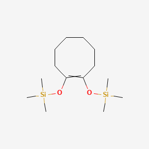 molecular formula C14H30O2Si2 B14439124 Silane, [1-cyclooctene-1,2-diylbis(oxy)]bis[trimethyl- CAS No. 78743-54-1