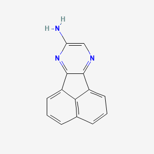 molecular formula C14H9N3 B14439151 Acenaphtho(1,2-b)pyrazin-8-amine CAS No. 74833-37-7