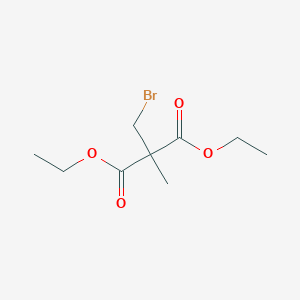 molecular formula C9H15BrO4 B14439152 Propanedioic acid, (bromomethyl)methyl-, diethyl ester CAS No. 75511-41-0