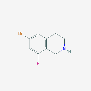 molecular formula C9H9BrFN B1443918 6-溴-8-氟-1,2,3,4-四氢异喹啉 CAS No. 1339780-81-2