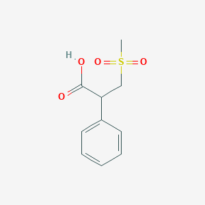 molecular formula C10H12O4S B1443925 3-Methanesulfonyl-2-phenylpropanoic acid CAS No. 1341947-50-9