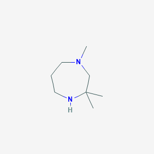 molecular formula C8H18N2 B1443926 1,3,3-Trimethyl-1,4-diazepane CAS No. 933690-02-9