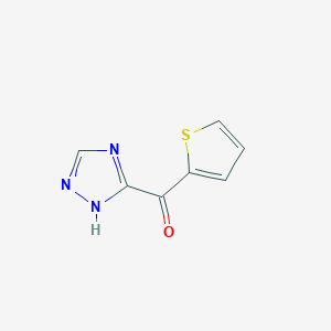 molecular formula C7H5N3OS B1443927 3-(thiophene-2-carbonyl)-4H-1,2,4-triazole CAS No. 1482169-30-1