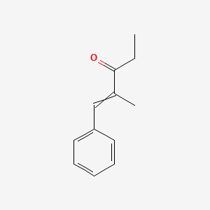 molecular formula C12H14O B14439275 2-Methyl-1-phenylpent-1-en-3-one CAS No. 75391-07-0
