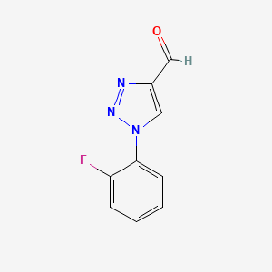 molecular formula C9H6FN3O B1443930 1-(2-fluorophenyl)-1H-1,2,3-triazole-4-carbaldehyde CAS No. 1532102-70-7