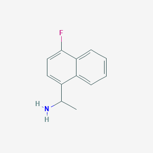 molecular formula C12H12FN B1443936 1-(4-Fluoronaphthalen-1-yl)ethanamine CAS No. 1260486-39-2