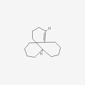 molecular formula C14H24 B14439372 Bicyclo[4.4.4]tetradec-1-ene CAS No. 77159-19-4