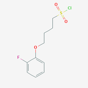 molecular formula C10H12ClFO3S B1443938 4-(2-Fluorophenoxy)butane-1-sulfonyl chloride CAS No. 1343631-96-8