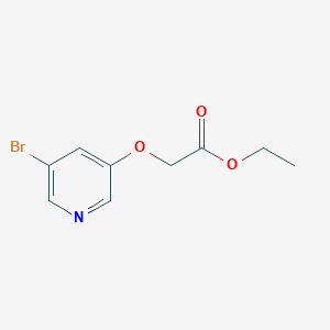 molecular formula C9H10BrNO3 B1443939 Ethyl 2-[(5-bromopyridin-3-yl)oxy]acetate CAS No. 1341405-39-7