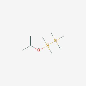 molecular formula C8H22OSi2 B14439411 Disilane, pentamethyl(1-methylethoxy)- CAS No. 78669-50-8