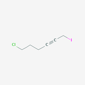 molecular formula C6H8ClI B14439429 6-Chloro-1-iodohex-2-yne CAS No. 78668-57-2