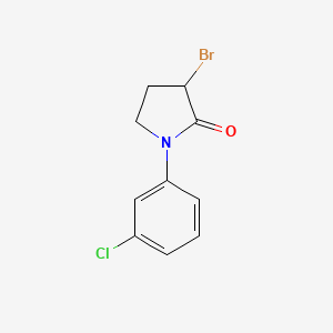 3-Bromo-1-(3-chlorophenyl)pyrrolidin-2-one