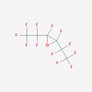 molecular formula C6F12O B14439451 Oxirane, 2,3-difluoro-2,3-bis(pentafluoroethyl)- CAS No. 74728-99-7