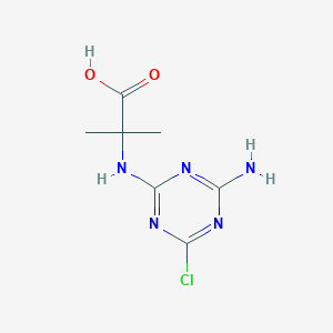 N-(4-Amino-6-chloro-1,3,5-triazin-2-yl)-2-methylalanine
