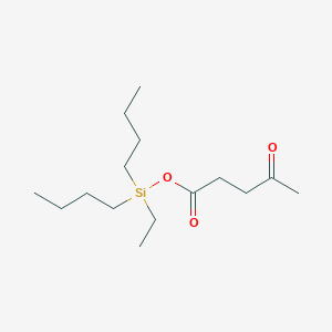 molecular formula C15H30O3Si B14439528 Dibutyl(ethyl)silyl 4-oxopentanoate CAS No. 78382-23-7
