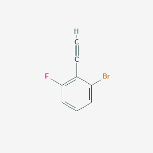 molecular formula C8H4BrF B1443955 2-溴-6-氟苯乙炔 CAS No. 1401670-91-4