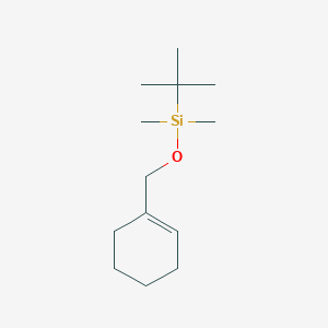 molecular formula C13H26OSi B14439603 tert-Butyl[(cyclohex-1-en-1-yl)methoxy]dimethylsilane CAS No. 76358-53-7