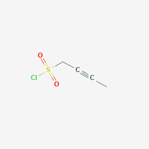 molecular formula C4H5ClO2S B1443961 But-2-yne-1-sulfonyl chloride CAS No. 1342209-39-5