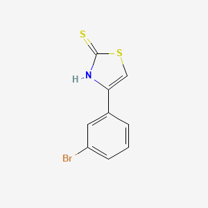 molecular formula C9H6BrNS2 B1443963 4-(3-Bromophenyl)thiazole-2-thiol CAS No. 1159979-46-0