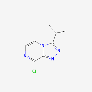 molecular formula C8H9ClN4 B1443964 8-Chloro-3-isopropyl-[1,2,4]triazolo[4,3-a]pyrazine CAS No. 140910-91-4