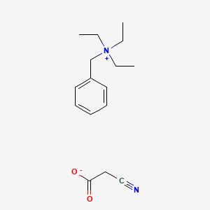 molecular formula C16H24N2O2 B14439671 Benzyltriethylammonium cyanoacetate CAS No. 73680-66-7