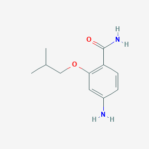 molecular formula C11H16N2O2 B1443968 4-Amino-2-isobutoxybenzamide CAS No. 99981-76-7