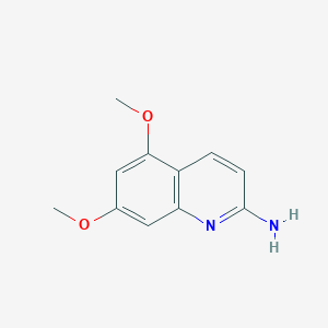 molecular formula C11H12N2O2 B1443972 5,7-Dimethoxyquinolin-2-amine CAS No. 1343283-03-3