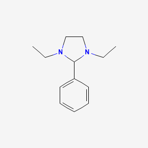 molecular formula C13H20N2 B14439749 1,3-Diethyl-2-phenylimidazolidine CAS No. 73941-41-0