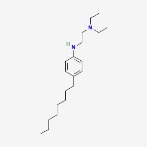 molecular formula C20H36N2 B14439753 N~1~,N~1~-Diethyl-N~2~-(4-octylphenyl)ethane-1,2-diamine CAS No. 74474-34-3