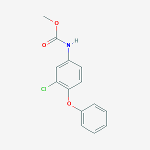 molecular formula C14H12ClNO3 B14439758 Methyl (3-chloro-4-phenoxyphenyl)carbamate CAS No. 80199-44-6