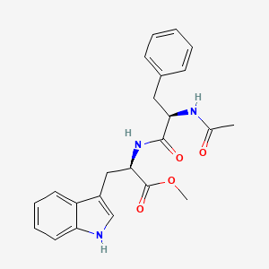 molecular formula C23H25N3O4 B14439820 N-(N-Acetyl-D-phenylalanyl)-D-tryptophan methyl ester CAS No. 76327-09-8