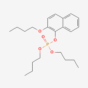 molecular formula C22H33O5P B14439823 Dibutyl-2-butoxynaphthyl phosphate CAS No. 73972-73-3