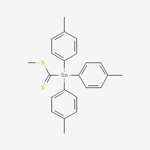 molecular formula C23H24S2Sn B14439835 Methyl tris(4-methylphenyl)stannanecarbodithioate CAS No. 79634-87-0