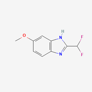 molecular formula C9H8F2N2O B1443984 2-(Difluoromethyl)-6-methoxy-1H-benzo[d]imidazole CAS No. 939773-89-4